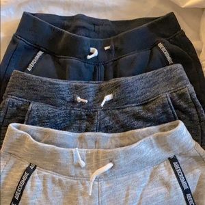 3 Pairs of Boys size 9-10 Abercrombie joggers